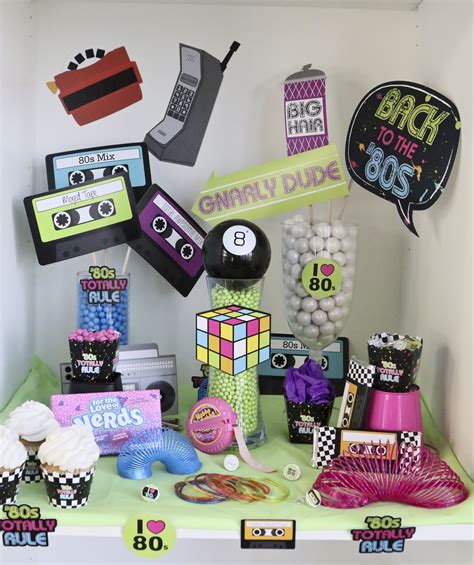 1980's party favors|80s retro party decorations.